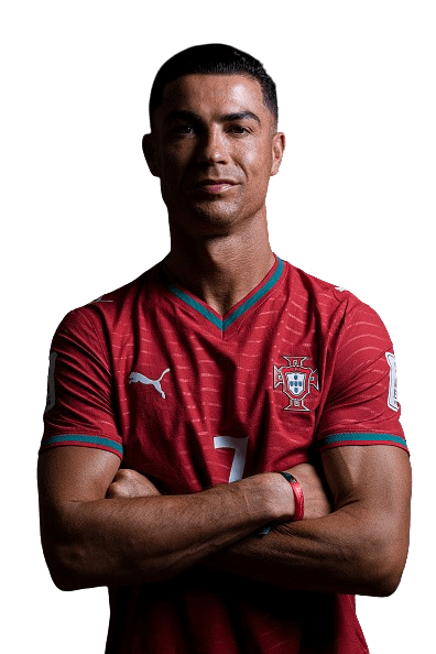 คริสเตียโน โรนัลโดสวมเสื้อสีแดงของโปรตุเกสในการถ่ายภาพฟุตบอลโลก 2026